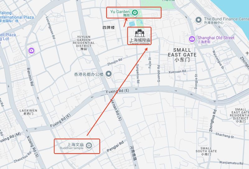 The scenery of Shanghai on the second day, perhaps an old - fashioned street with traditional buildings