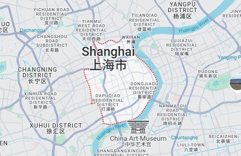 A photo of a suitable accommodation in Shanghai, showing a well - decorated room